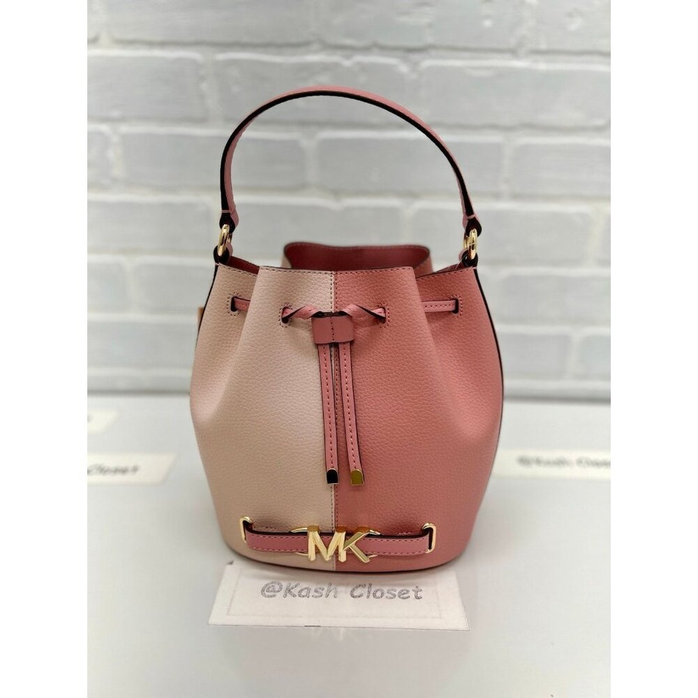 Michael Kors reed bucket bag medium belted bucket messenger bag primrose multi